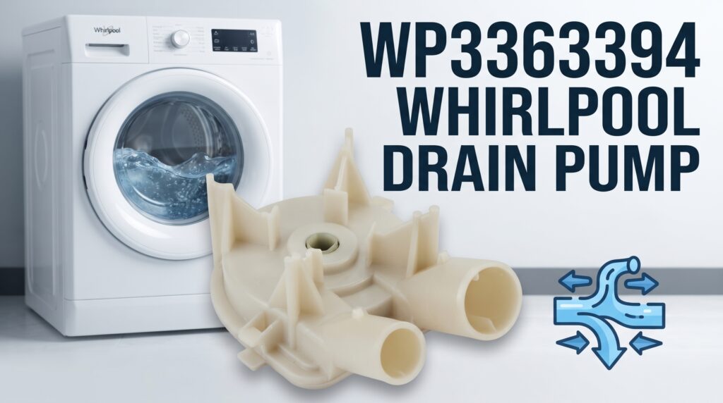 WP3363394 Whirlpool washer drain pump replacement part