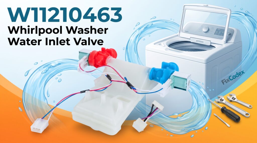 W11210463 Whirlpool washer water inlet valve replacement part