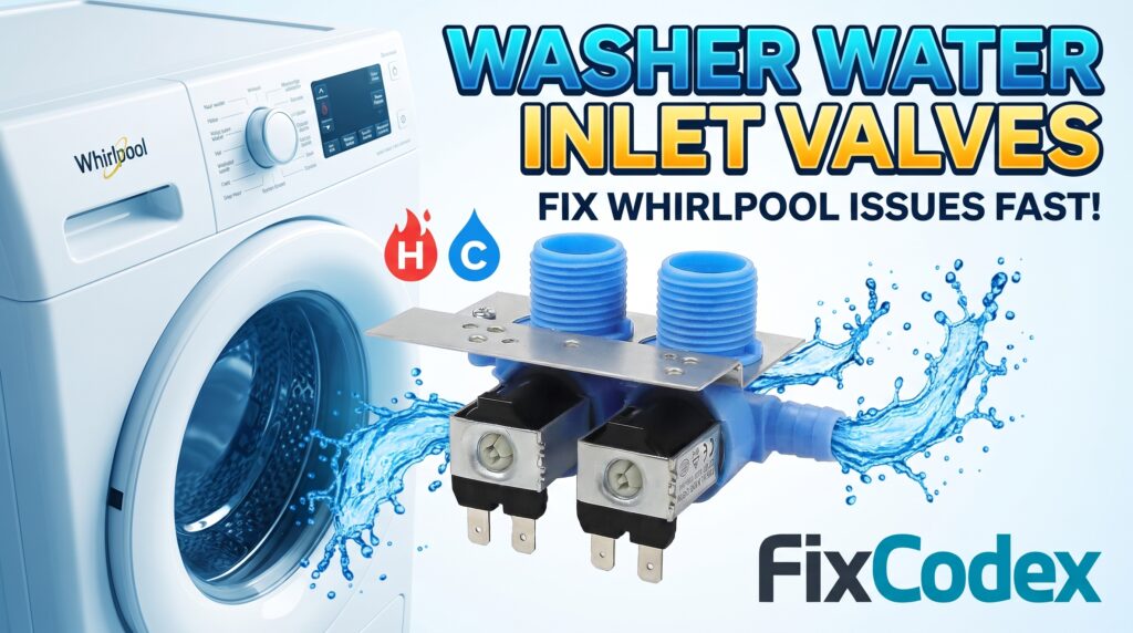 Whirlpool washer water inlet valves replacement parts