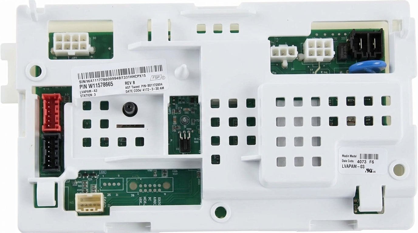 Whirlpool WTW4816FW3 washer control board compatible models with W11603810 W11578565 OEM part cross reference list