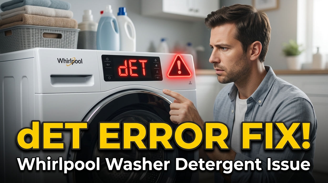 How to fix dET error code on Whirlpool washing machine