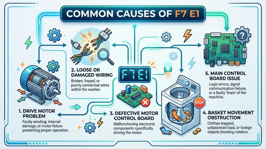 FixCodex guide to Whirlpool washer error codes and troubleshooting steps for common front load washing machine issues