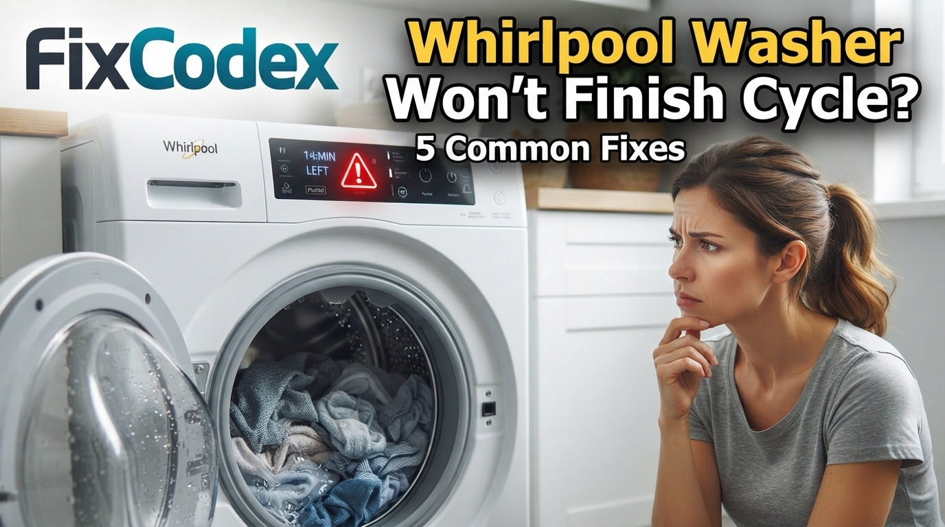 Whirlpool washer not completing the cycle with wet clothes and troubleshooting repair tips