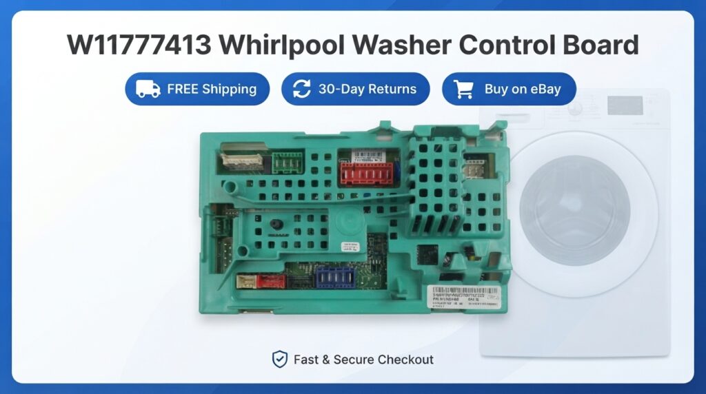 W11777413 Whirlpool Washer Control Board with Free Shipping, 30-Day Returns, and available to buy on eBay.
