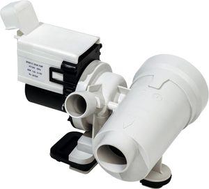 W10730972 Whirlpool washer drain pump replacement part for select Whirlpool, Kenmore, Maytag, Inglis, and Amana washing machine models.
