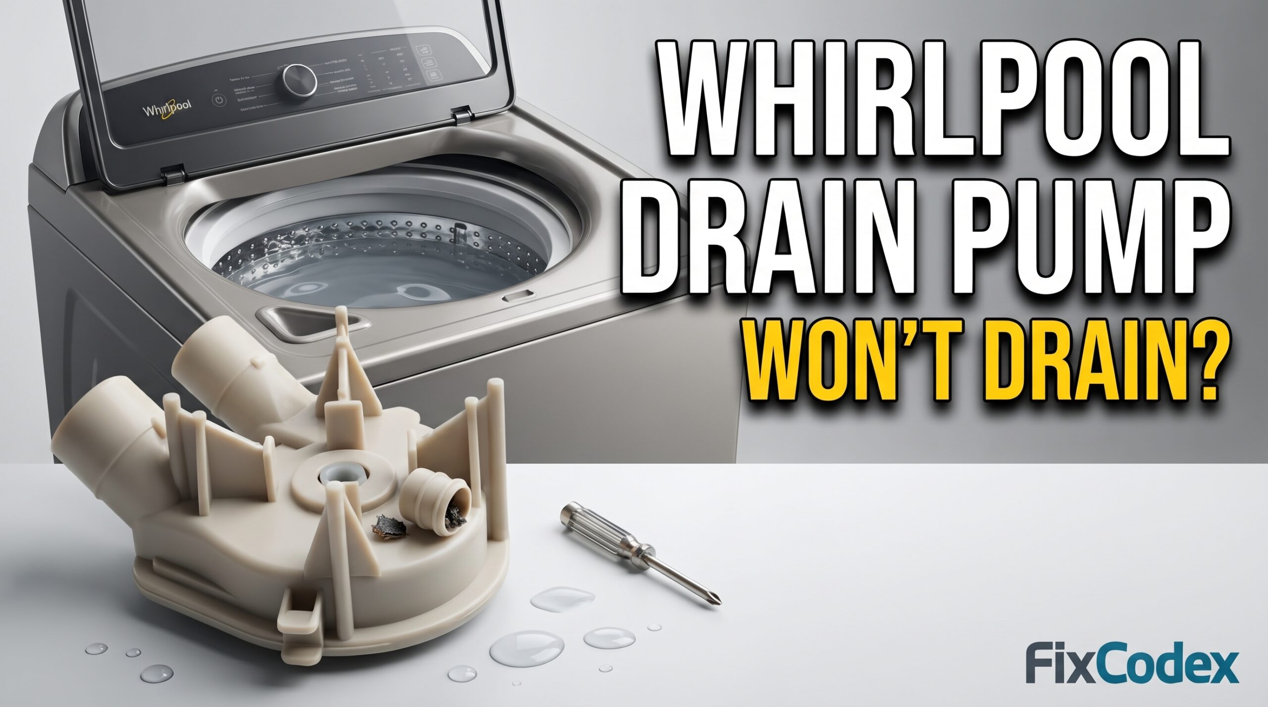 Whirlpool washer drain pump replacement parts