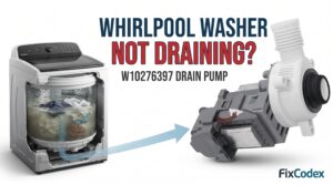 W10276397 Whirlpool washer drain pump replacement