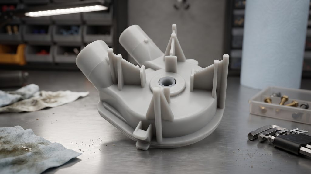 WP3363394 Whirlpool Washer Drain Pump replacement part for compatible Whirlpool washing machines. Designed to help restore proper water drainage when a washer is not draining, drains slowly, or leaves water in the tub. Always verify your washer model and part number before ordering.